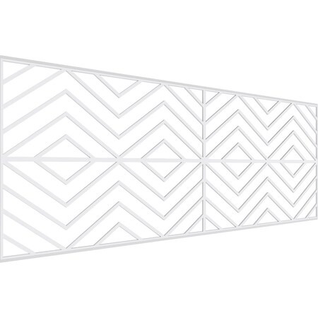 Ekena Millwork Set of Four Panels for 94 1/2"W x 36 1/4"H Genoa Fretwork Wainscot Wall Paneling WPKP18X01X47GNA